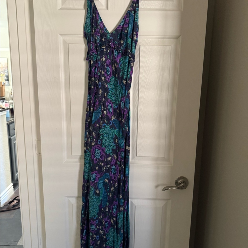 Spell Floral Maxi Dress - Purple and Teal